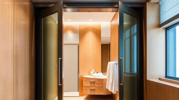 10 idées créatives pour intégrer un dressing dans votre salle de bain