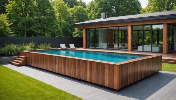 Intégrer une piscine en bois dans une maison moderne