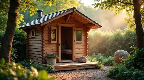 Découvrez le charme d'un petit sauna extérieur pour votre jardin